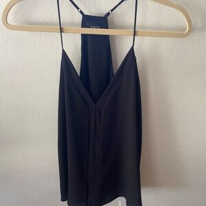Vici Black V-Neck Halter Camisole with Spaghetti Straps